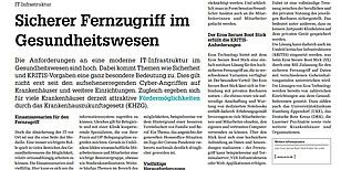 Sicherer Fernzugriff im Gesundheitswesen